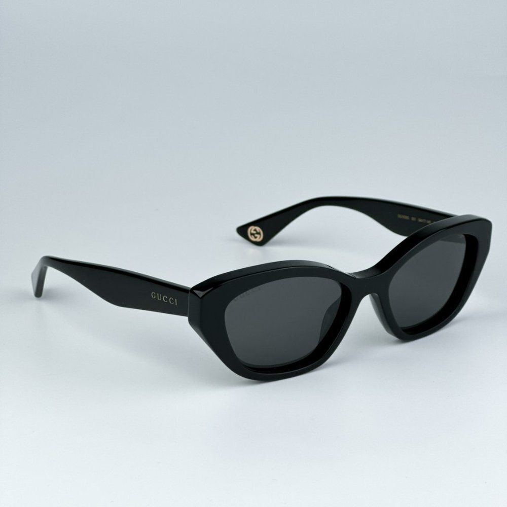 NEW Gucci GG1638S 001 Black Grey Anti-Reflective Women Cat Eye Sunglasses - Picture 4 of 9